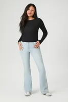 Women's High-Rise Flare Jeans in Light Denim, 30