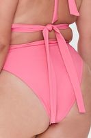 Women's High-Rise Bikini Bottoms in Pink, 0X