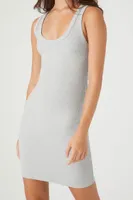 Women's Bodycon Tank Mini Dress in Heather Grey Large