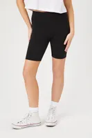 Women's Organically Grown Cotton Bike Shorts in Black Medium