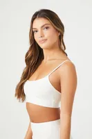 Women's Pajama Cropped Cami in Vanilla Medium