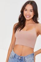 Women's Dual Cami Strap Bralette in Taupe