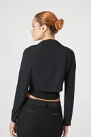 Women's Notched Cropped Blazer