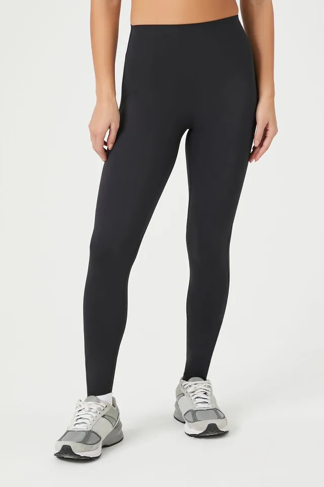 Forever 21 Women's Active High-Rise Leggings in Black Medium