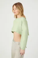 Women's Cropped Drop-Sleeve Top