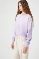 Women's Cloud Wash Drop-Sleeve Pullover Purple