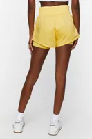 Women's Active Textured Combo Shorts in Mellow Yellow, XS