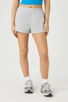 Women's Mid-Rise Lounge Shorts in Heather Grey, XL