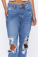 Women's Recycled Cotton Distressed Mom Jeans