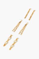 Women's Interlinked Drop Earring Set in Gold