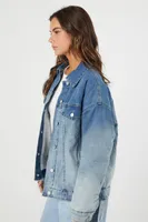 Women's Gradient Denim Trucker Jacket