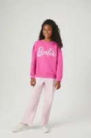 Girls Barbie Graphic Pullover (Kids) in Pink, 11/12