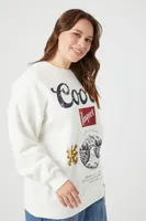 Women's Coors Graphic Pullover in White, 1X