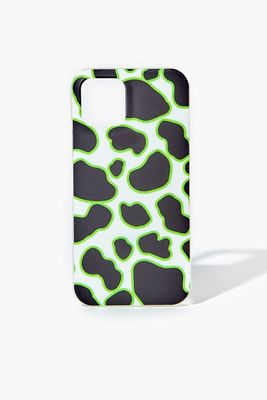 Cow Print Case for iPhone 12 in Green