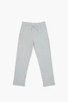 Kids Drawstring Pants (Girls + Boys) in Light Grey, 11/12