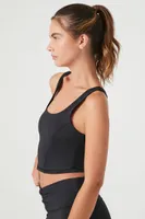 Women's Active Cutout Racerback Tank Top in Black Small