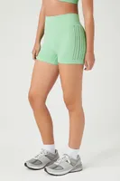 Women's Seamless Active Biker Shorts in Mint Small