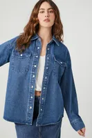 Women's Denim Snap-Button Shirt