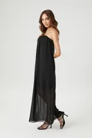 Women's Chiffon Sweetheart Maxi Dress