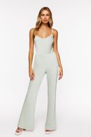 Women's Pleated Velvet Cami Bodysuit in Celadon Medium