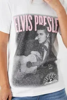 Women's Prince Peter Elvis Presley Graphic T-Shirt in White Small