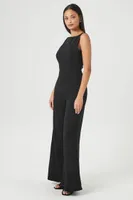 Women's Wide-Leg Crisscross Jumpsuit in Black Medium