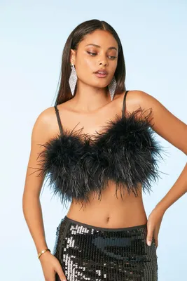 Women's Feather Cropped Cami