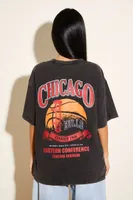 Women's Chicago Bulls Graphic T-Shirt in Black, XS