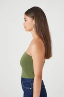 Women's Contour Cropped Tube Top in Cypress , S/M