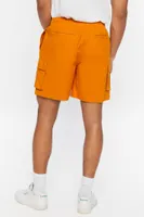 Men Cargo Drawstring Shorts in Sunset Gold Medium