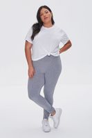 Women's Basic Organically Grown Cotton Leggings in Heather Grey, 0X