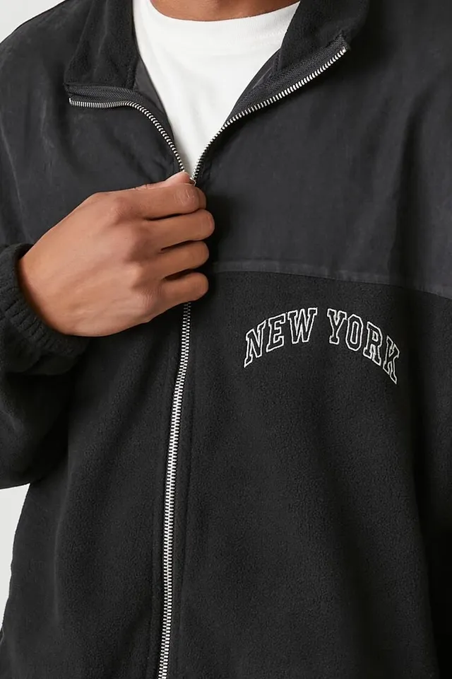 New York Yankees Antigua Fortune Big & Tall Quarter-Zip Pullover Jacket - Heather Charcoal