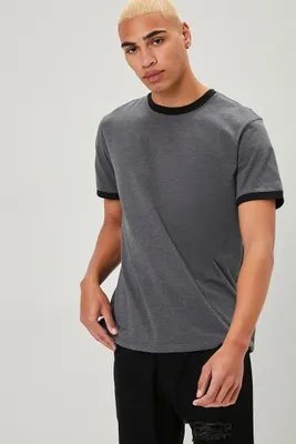 Men Heathered Knit Ringer T-Shirt