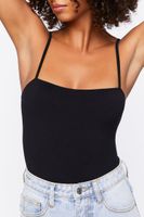 Women's Seamless Ribbed Bodysuit in Black Medium