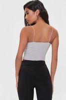 Women's Fitted Cropped Cami in Neutral Grey Medium