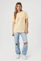 Women's Sweet Thing Deer Graphic T-Shirt Tan