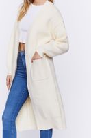 Women's Open-Front Longline Cardigan Sweater