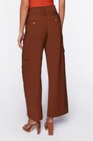 Women's Belted Straight-Leg Cargo Pants