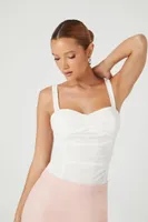 Women's Ruched Sweetheart Bodysuit