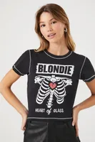 Women's Blondie Graphic Baby T-Shirt in Black Medium