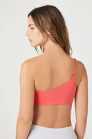 Women's One-Shoulder Bralette in Cayenne Medium