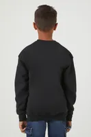 Kids Superman Pullover (Girls + Boys) in Charcoal, 13/14