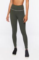 Women's Active Contrast-Trim Leggings in Cypress Small