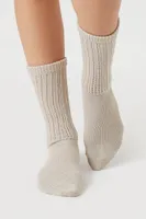 Ribbed Crew Socks