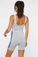 Women's Active Checkered Seamless Romper