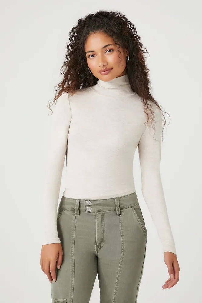 Fitted Turtleneck Top | Forever 21