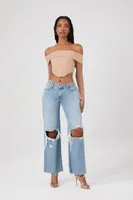 Women's Off-the-Shoulder Corset Top