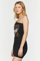 Women's Broken Hearts Graphic One-Shoulder Dress