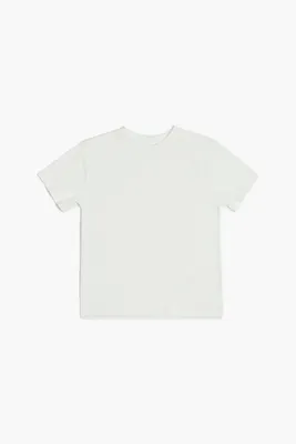 Kids Short-Sleeve Crew T-Shirt (Girls + Boys) in White, 5/6