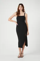 Women's Bodycon Midi Dress in Black Small